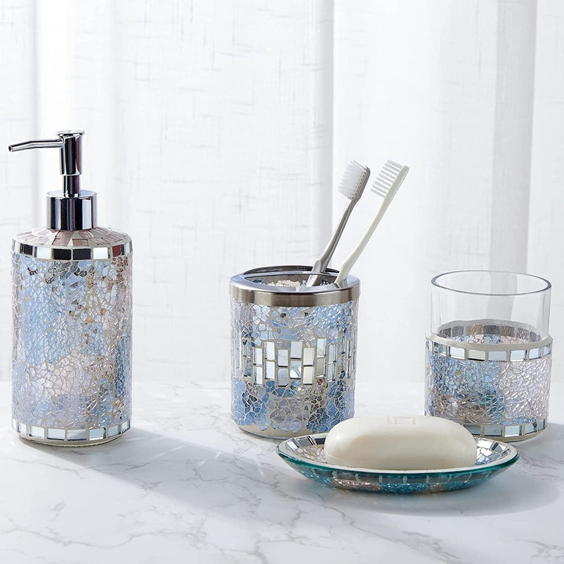Bathroom Set — Soap Dish & Tumbler — handmade ceramics by Kiln & Co