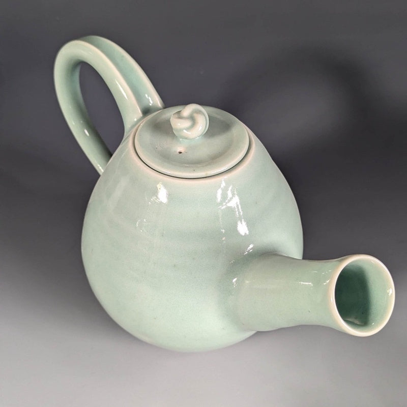 Bespoke Celadon Teapot — Single Commission — handmade ceramics by Kiln & Co