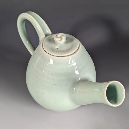 Bespoke Celadon Teapot — Single Commission — handmade ceramics by Kiln & Co