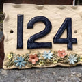 Bespoke Ceramic Address Plaque — House Number — handmade ceramics by Kiln & Co