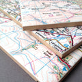 Bespoke Ceramic Map Tile — Personalised — handmade ceramics by Kiln & Co