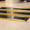 Bespoke Ceramic Nameplate — Office Door — handmade ceramics by Kiln & Co
