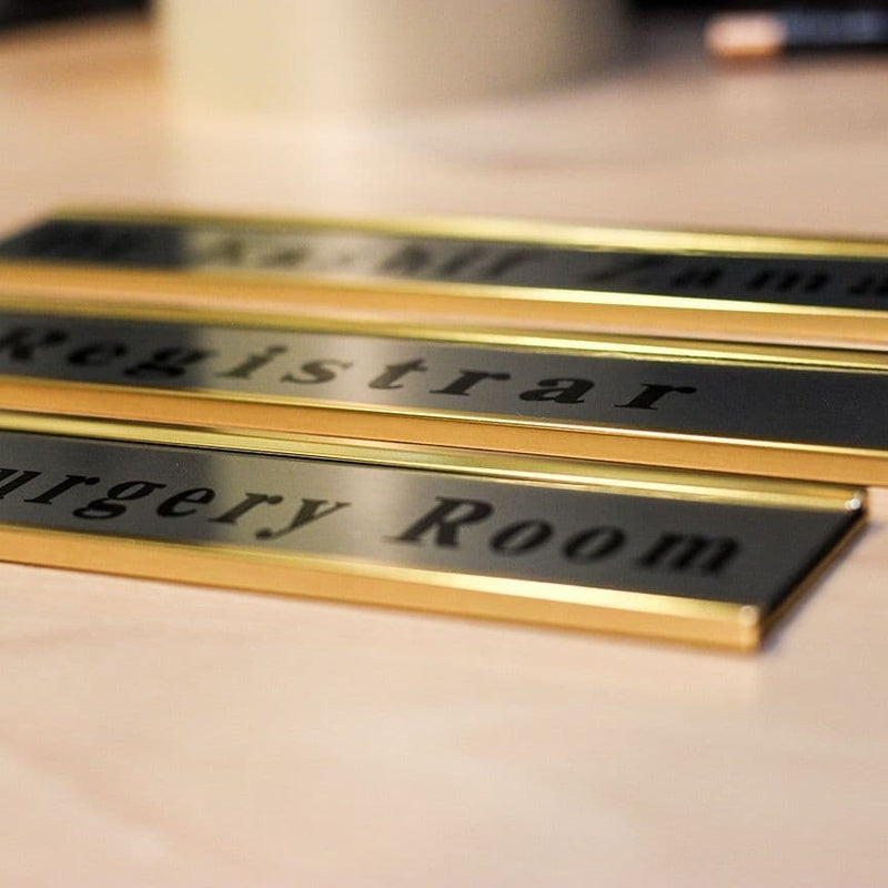 Bespoke Ceramic Nameplate — Office Door — handmade ceramics by Kiln & Co