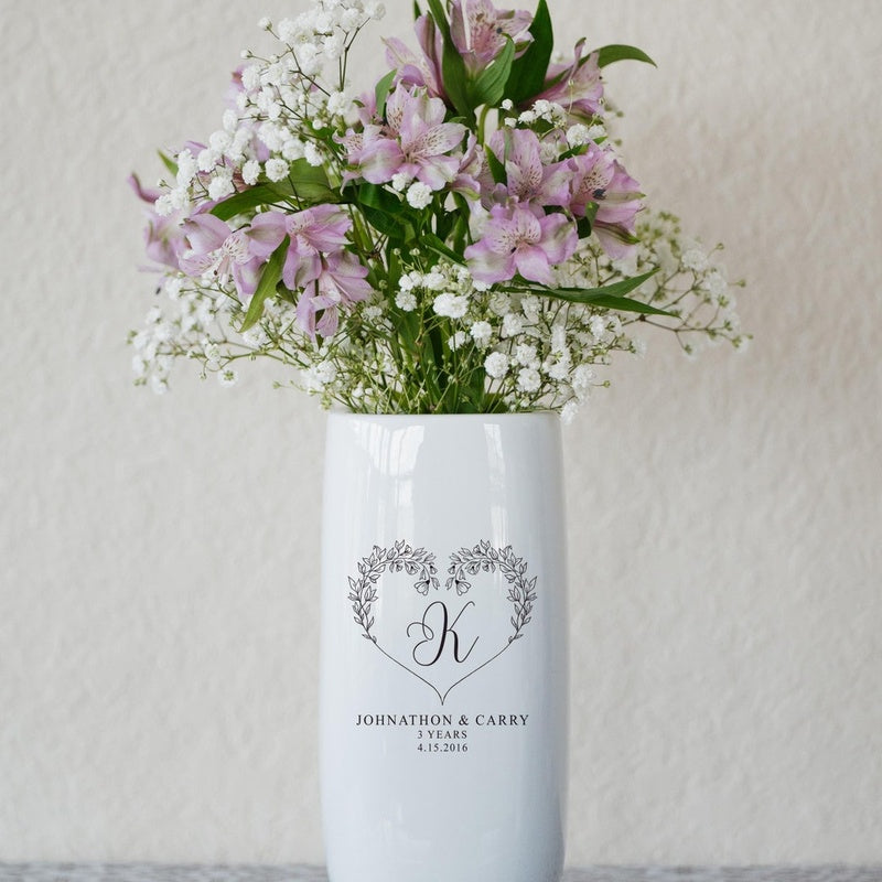 Bespoke Ceramic Wedding Vase — Pair — handmade ceramics by Kiln & Co
