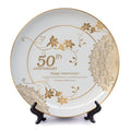 Bespoke Porcelain Anniversary Plate — handmade ceramics by Kiln & Co