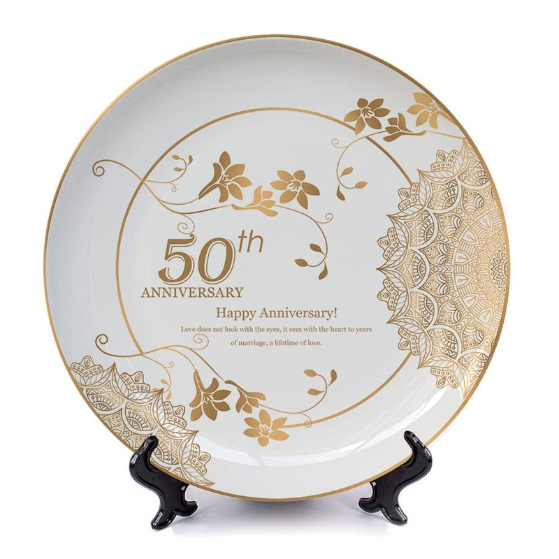 Bespoke Porcelain Anniversary Plate — handmade ceramics by Kiln & Co