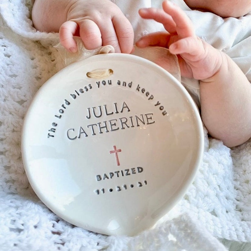 Bespoke Porcelain Christening Bowl — handmade ceramics by Kiln & Co