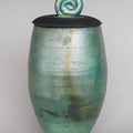 Bespoke Raku-Fired Anniversary Vessel — handmade ceramics by Kiln & Co