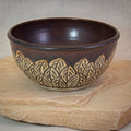 Carved Stoneware Bowl — handmade ceramics by Kiln & Co