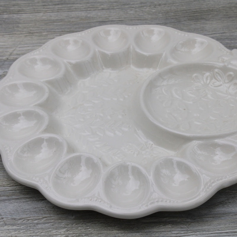 Ceramic Egg Plate — handmade ceramics by Kiln & Co