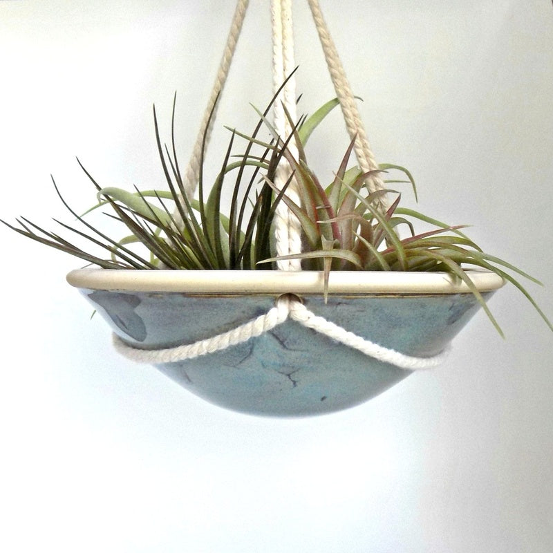 Ceramic Hanging Planter — handmade ceramics by Kiln & Co