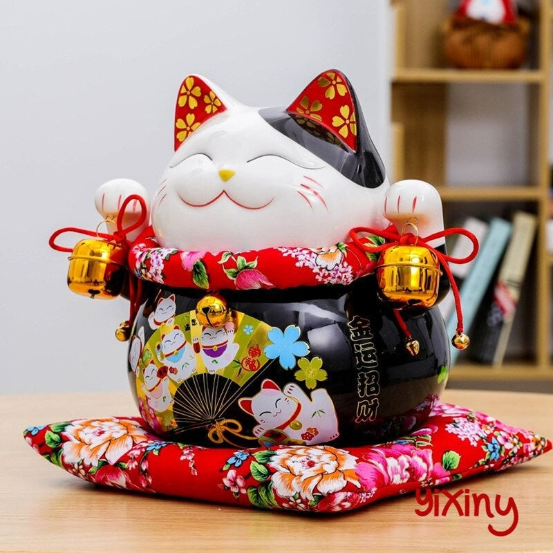 Ceramic Lucky Cat — Maneki-Neko — handmade ceramics by Kiln & Co