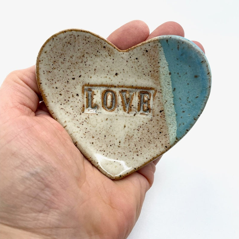 Ceramic Ring Dish — Heart — handmade ceramics by Kiln & Co