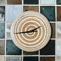 Ceramic Wall Clock — Hand-Thrown Case — handmade ceramics by Kiln & Co