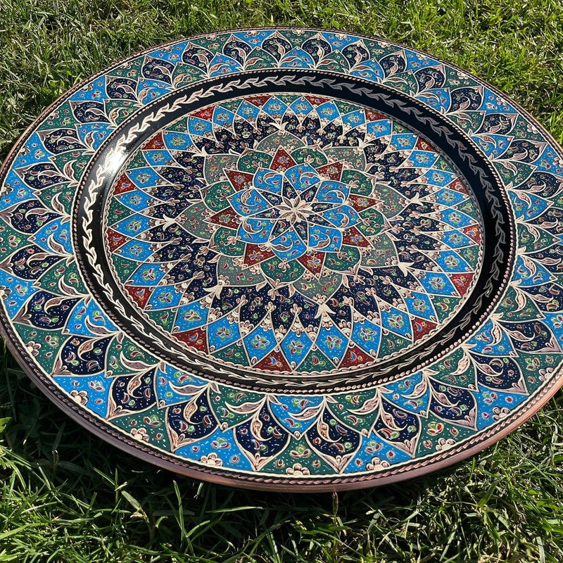 Hand-Carved Serving Platter — Artist Edition — handmade ceramics by Kiln & Co