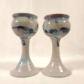 Hand-Thrown Ceramic Champagne Flutes — Pair — handmade ceramics by Kiln & Co