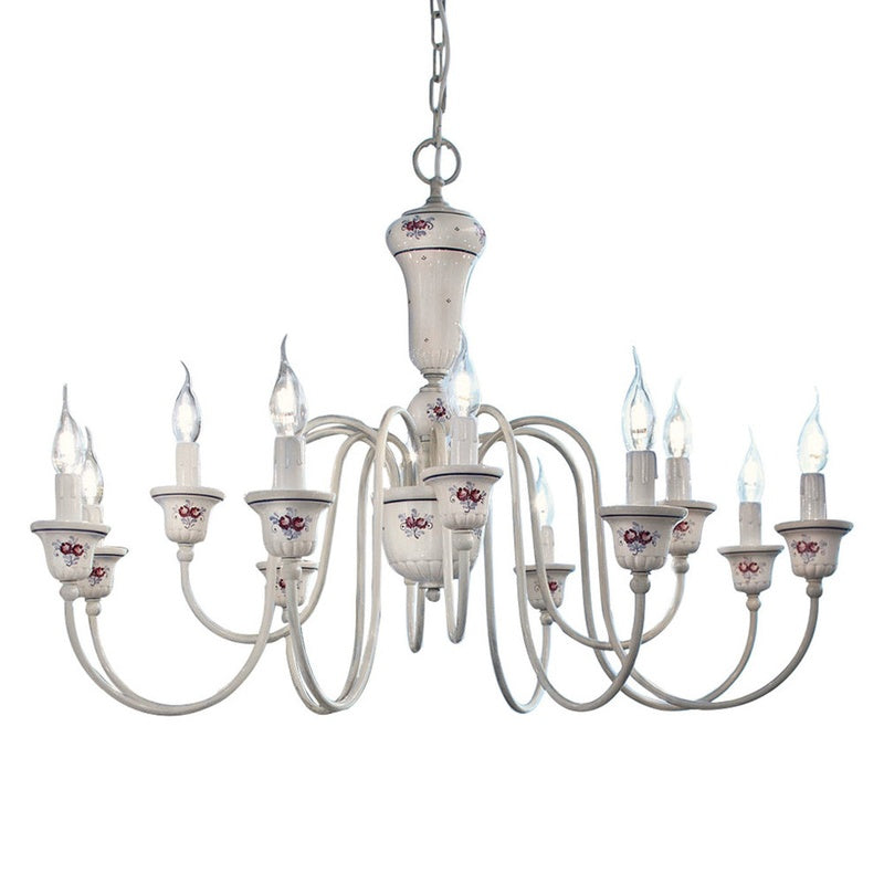 Handmade Ceramic Chandelier — 12 Shades — handmade ceramics by Kiln & Co