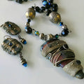 Handmade Raku Jewellery Set — Necklace & Earrings — handmade ceramics by Kiln & Co