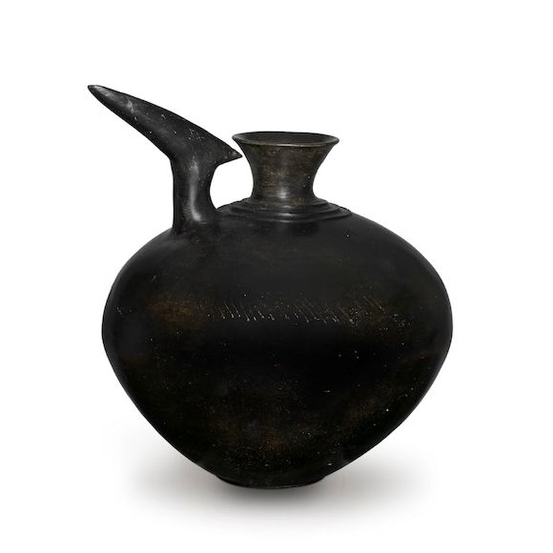 Large Burnished Black Vessel — handmade ceramics by Kiln & Co