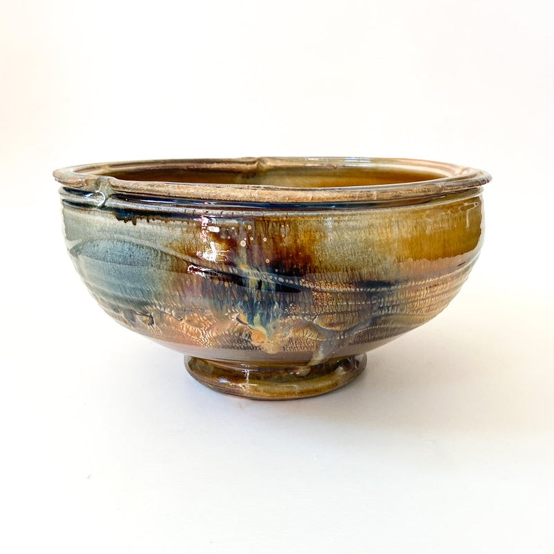 Large Wood-Fired Serving Bowl — Artist Edition — handmade ceramics by Kiln & Co