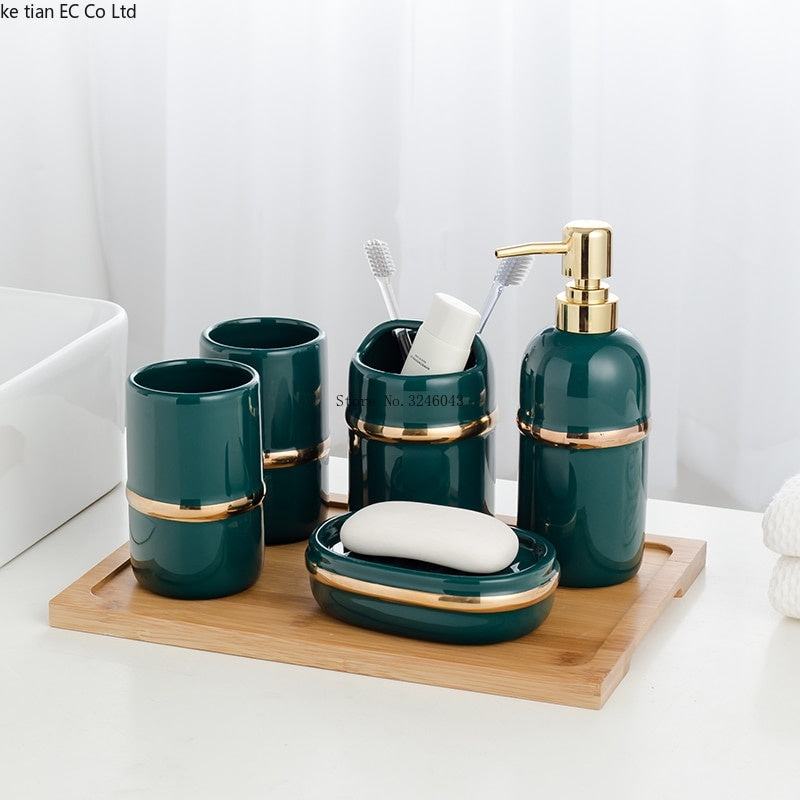 Luxury Ceramic Bathroom Collection — 5 Pieces — handmade ceramics by Kiln & Co
