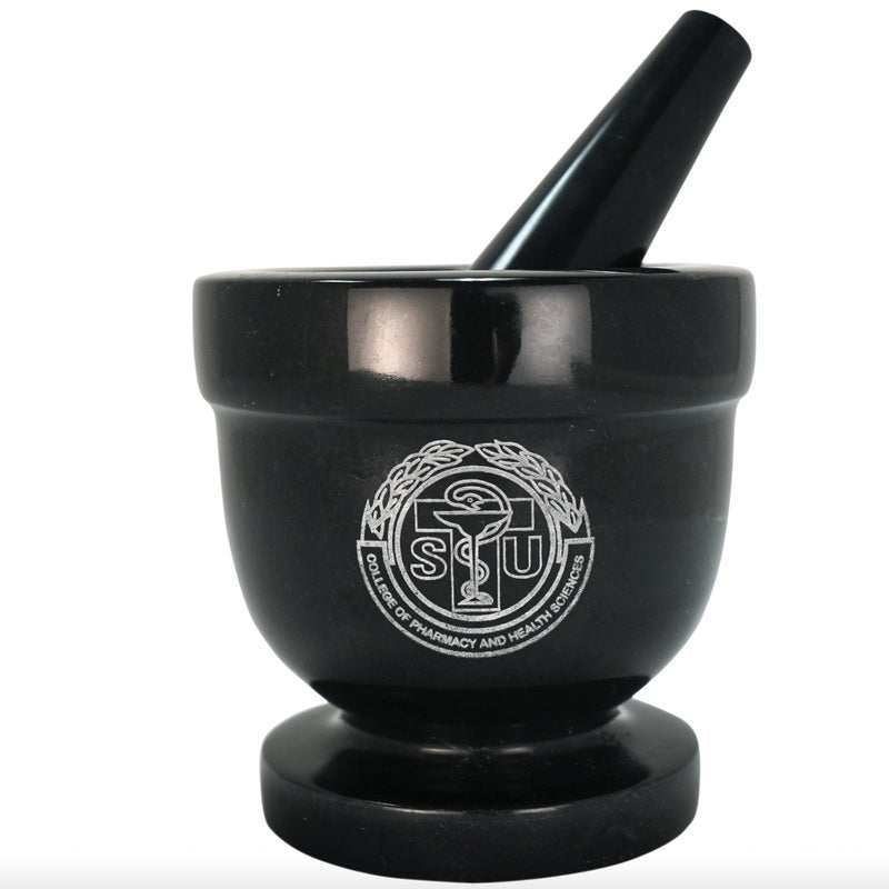 Luxury Ceramic Mortar & Pestle — Engraved — handmade ceramics by Kiln & Co