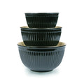 Luxury Stoneware Mixing Bowl Set — 3 Bowls — handmade ceramics by Kiln & Co