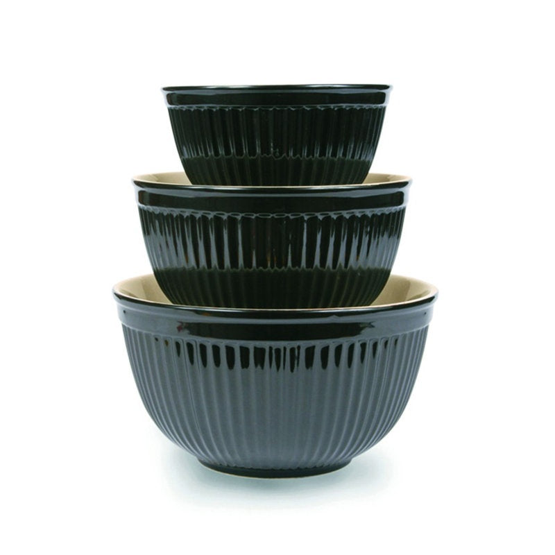 Luxury Stoneware Mixing Bowl Set — 3 Bowls — handmade ceramics by Kiln & Co