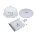 Porcelain Cheese Dome & Board Set — handmade ceramics by Kiln & Co