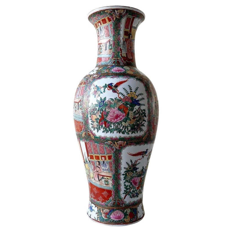 Porcelain Hand-Painted Vase — Chinoiserie — handmade ceramics by Kiln & Co
