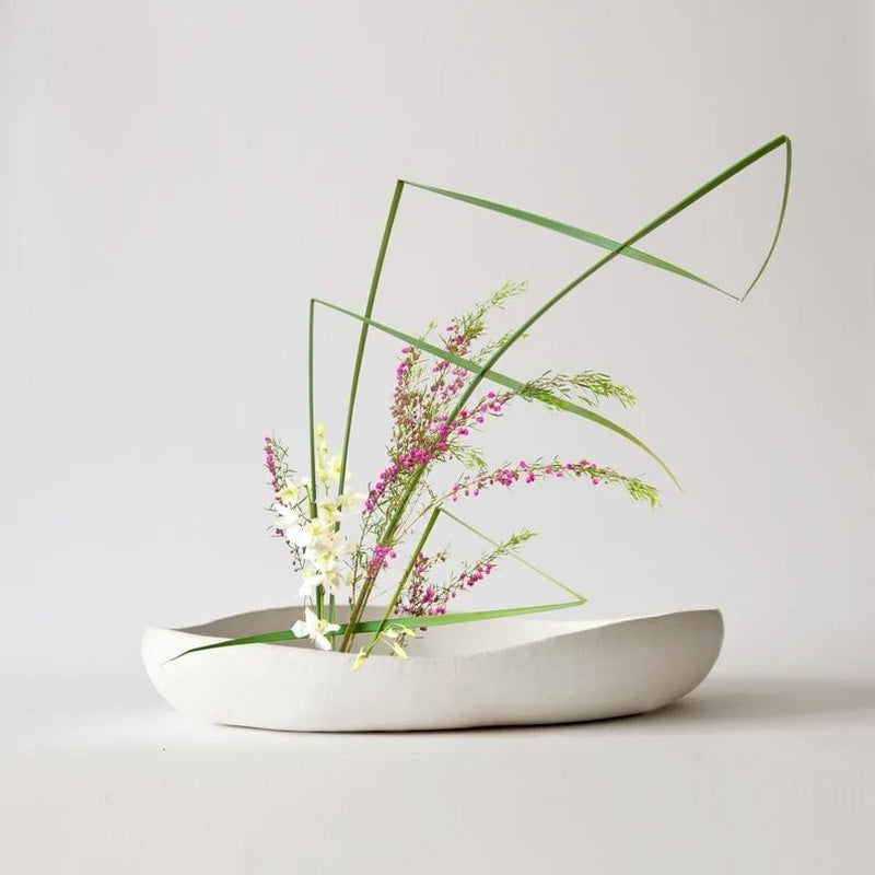 Porcelain Ikebana Vase — Sculptural — handmade ceramics by Kiln & Co
