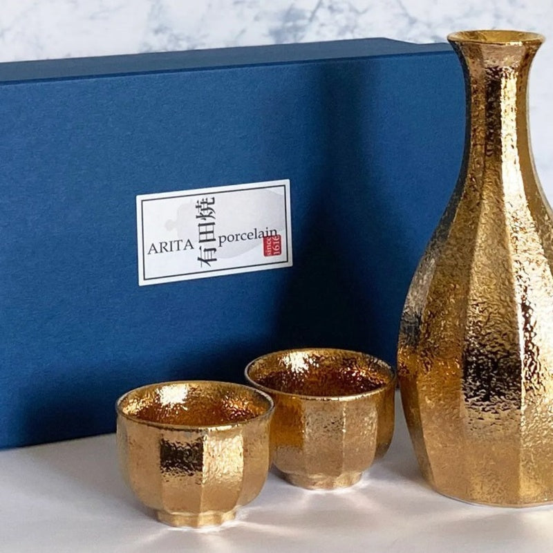Porcelain Sake Set — Luxury — handmade ceramics by Kiln & Co