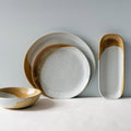 Soda-Fired Porcelain Dinner Service — Set of 6 — handmade ceramics by Kiln & Co