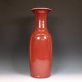 Tall Copper-Red Glazed Vase — handmade ceramics by Kiln & Co